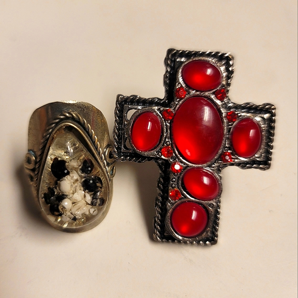 Amazon Silver Set of Unique Rings